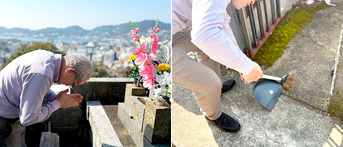 お墓参り代行と掃除代行