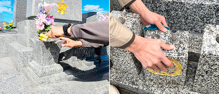 コトナラのお墓参り(掃除)代行サービス