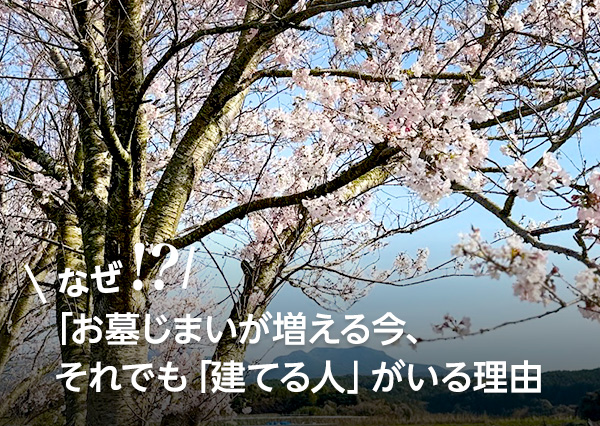 お墓じまいが増える今、それでも「建てる人」がいる理由